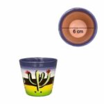 Vaso cerâmico redondo 'azul'