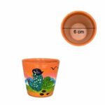 Vaso cerâmico redondo 'laranja'