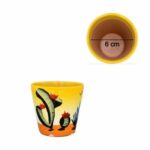 Vaso cerâmico redondo 'amarelo'